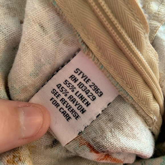 Fundamental Things Multi Print Linen Blend Skirt size 6 - Picture 3 of 8